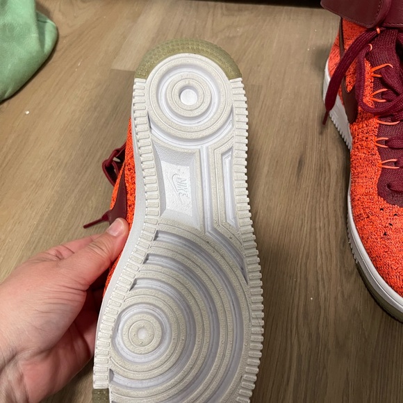 Nike Air Force 1 Ultra Flyknit Mid women’s size 10. Worn once! Style 818018-800 - Picture 4 of 5